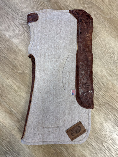 TAN Contour Classic 3/4" Thick x 32" Long w/ Vintage Floral Wears