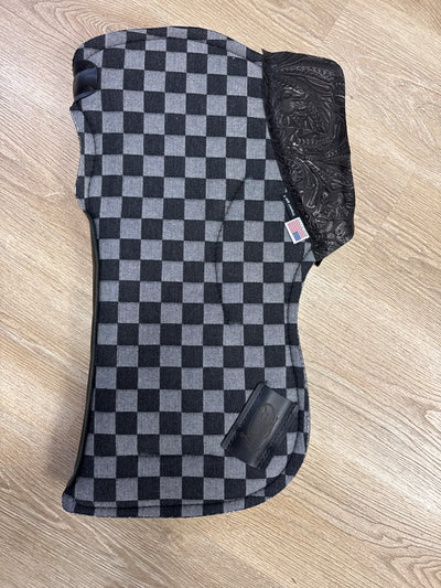*NEW Custom Barrel Checkmate Denim w/ Black Floral Wears 1" Thick