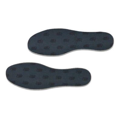 Black fabric pair of shoe insoles with Impact Gel logo