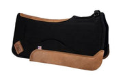 Wither Relief Saddle Pad- black with brown leather