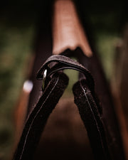 Wither Relief Saddle Pad- closeup view of adjustable wither relief strap