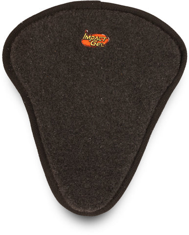 Mile Buster Motorcycle Seat Cushion- black fleece top with Impact Gel logo