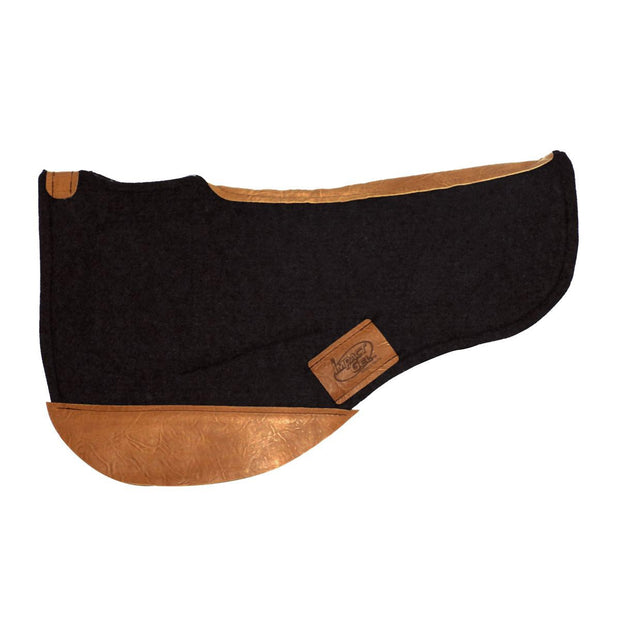 Trail Endurance Saddle Pad- black with brown leather