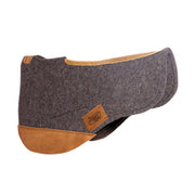 Trail Endurance Saddle Pad- gray with brown leather
