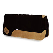 Black Straightback Saddle Pad with brown leather 